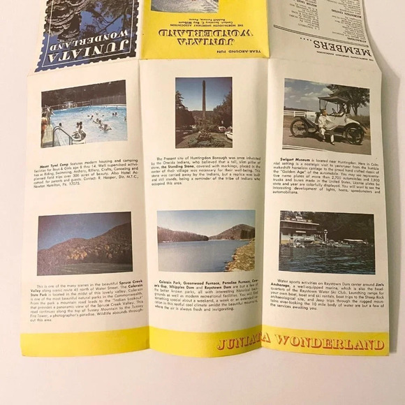Vintage Juniata Wonderland Pennsylvania  Travel Brochure Souvenir - Picture 8 of 9